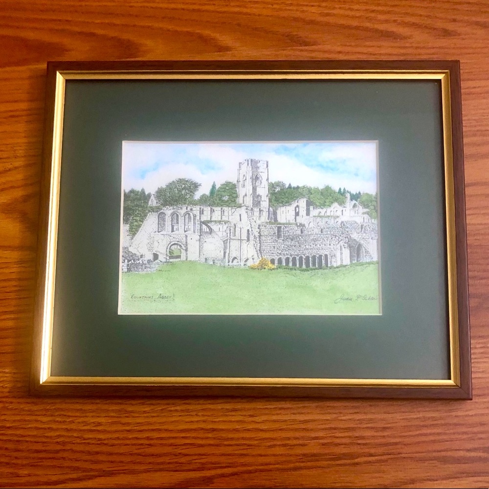 Watercolor Vintage Art Print by James Gibson